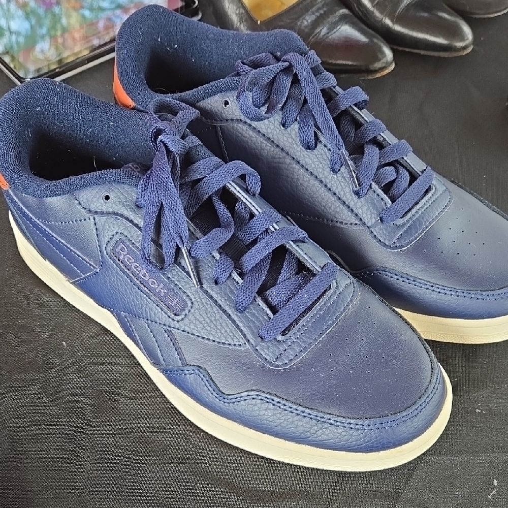 Reebok Blue and Tan Sneakers